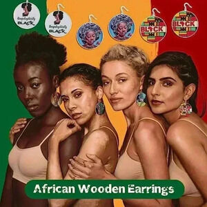 2 Pairs Juneteenth African Earrings